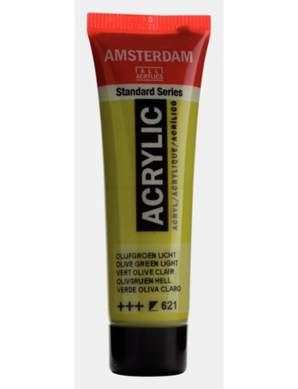 Amsterdam, Acrylic, Art & School, Paint, 20ml, 974510, Olive Green Light